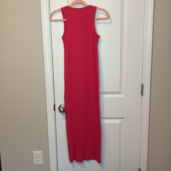 COS Ribbed Tube Tank Midi Dress XS Pink - Picture 10 of 10